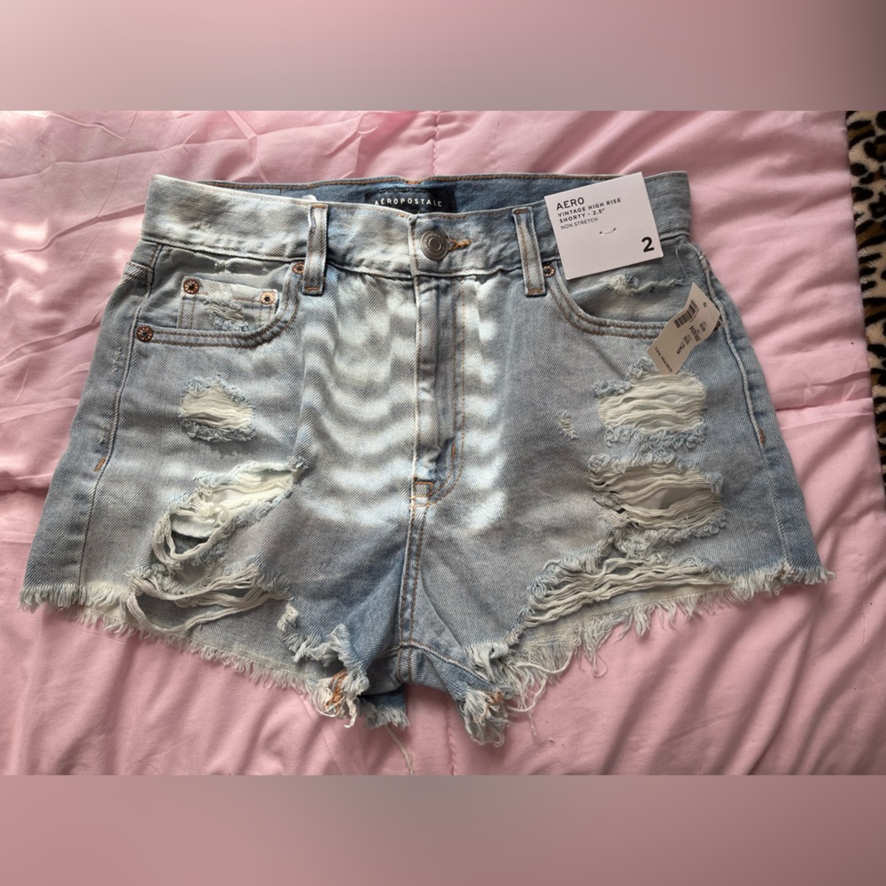 Aeropostale High-Rise Jean Shorts